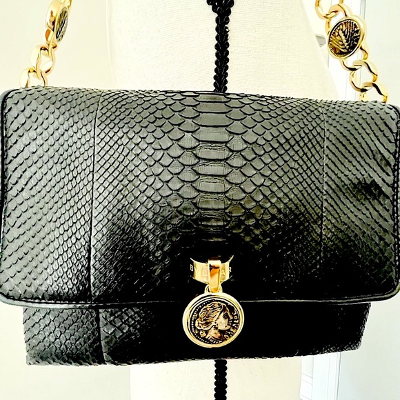 Bvlgari Black python hobo/shoulder bag - Picture 4 of 9